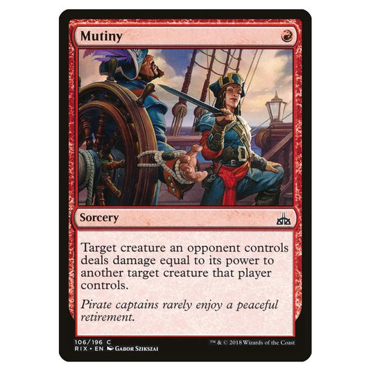 Magic The Gathering - Rivals Of Ixalan - Mutiny - 106/196