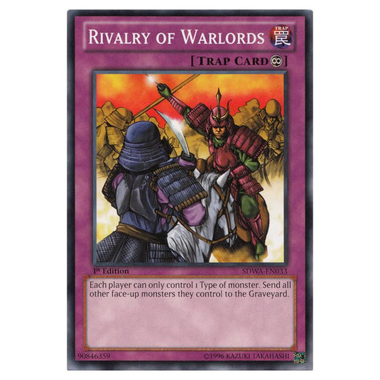 Yu-Gi-Oh! - Samurai Warlords Structure Deck - Rivalry of Warlords (Common) SDWA-EN033