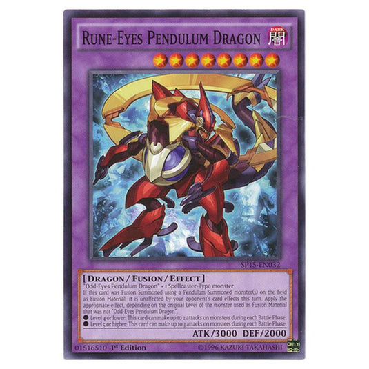Yu-Gi-Oh! - Star Pack ARC-V - Rune-Eyes Pendulum Dragon (Common) SP15-EN032