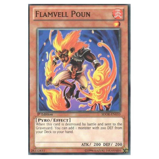 Yu-Gi-Oh! - Onslaught of the Fire Kings Structure Deck - Flamvell Poun (Common) SDOK-EN010