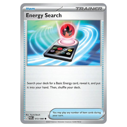 Pokemon - Mega Evolution - Perfect Order - Energy Search - 072/088