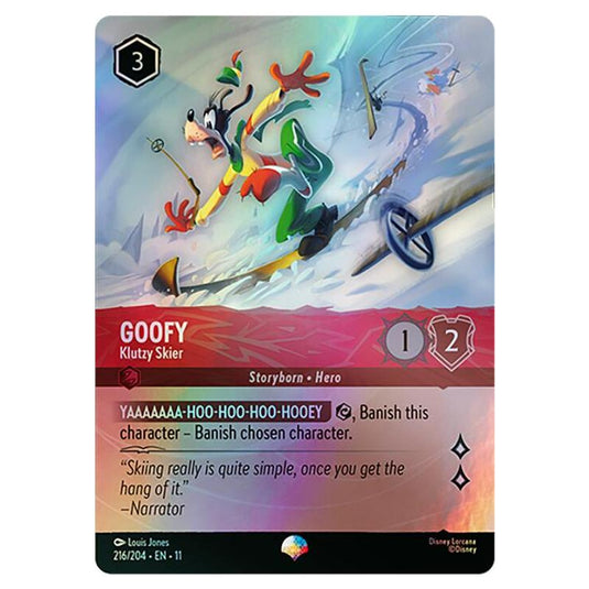 Lorcana - Winterspell - Goofy - Klutzy Skier (Epic) - 216/204