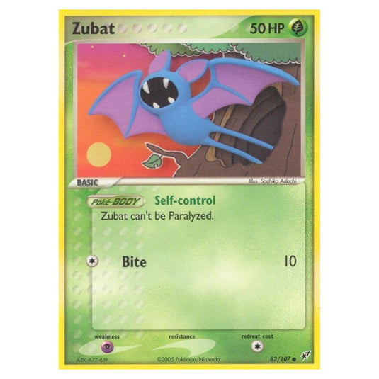 Pokemon - EX Deoxys - Zubat - 083/107