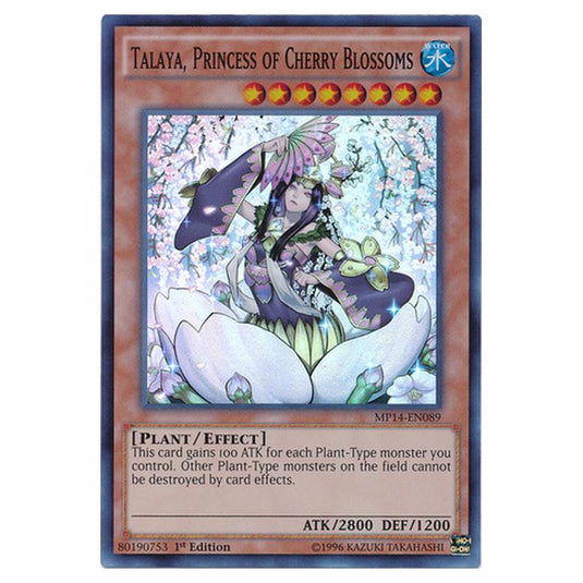 Yu-Gi-Oh! - 2014 Mega-Tin Mega Pack - Talaya, Princess of Cherry Blossoms (Super Rare) MP14-EN089