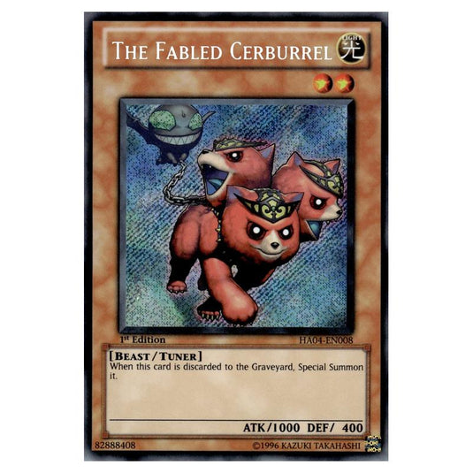 Yu-Gi-Oh! - Hidden Arsenal 4 - Trishula's Triumph - The Fabled Cerburrel (Secret Rare) HA04-EN008