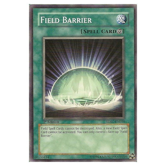 Yu-Gi-Oh! - Spellcaster's Command Structure Deck - Field Barrier (Common) SDSC-EN034