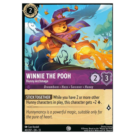 Lorcana - Attack of the Vine! - Winnie the Pooh - Hunny Archmage (Common) - 40/207