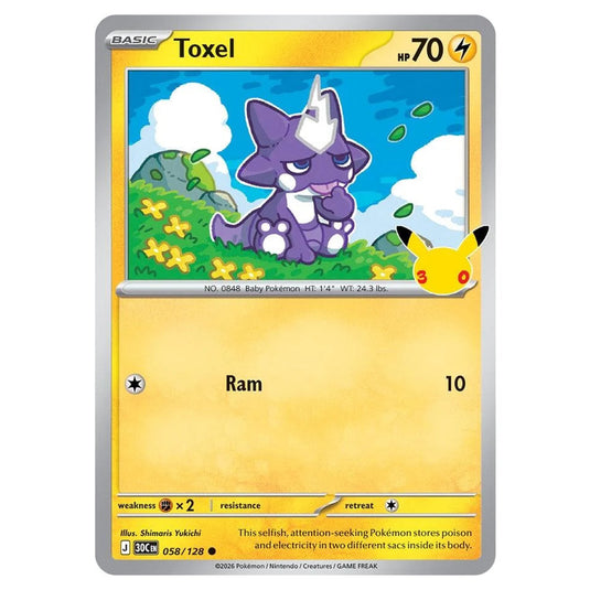 Pokemon - 30th Celebration - Toxel - 058/128