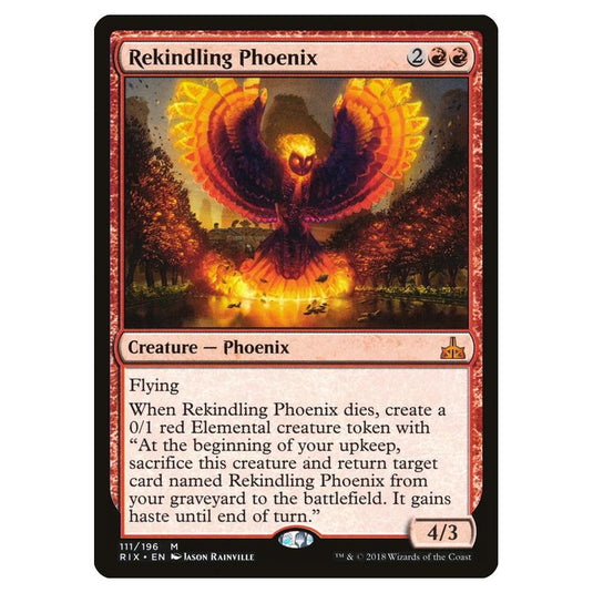 Magic The Gathering - Rivals Of Ixalan - Rekindling Phoenix - 111/196 (Foil)