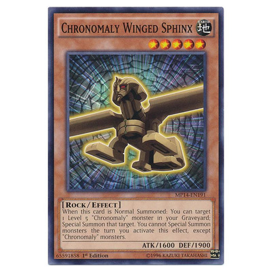 Yu-Gi-Oh! - 2014 Mega-Tin Mega Pack - Chronomaly Winged Sphinx (Common) MP14-EN191