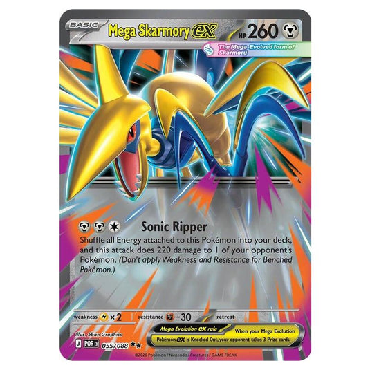 Pokemon - Mega Evolution - Perfect Order - Mega Skarmory ex - 055/088