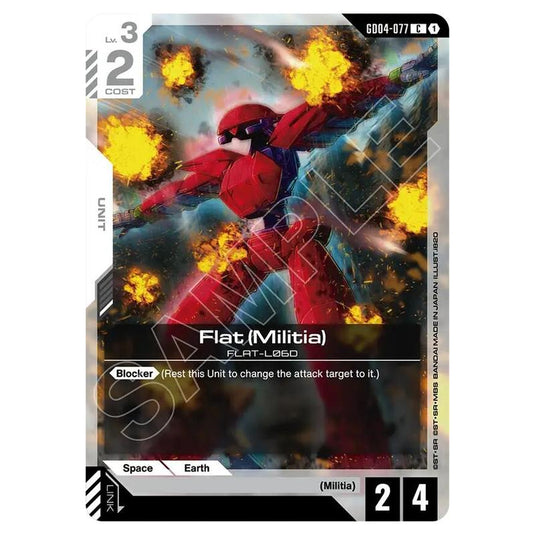 Gundam Card Game - GD-04: Phantom Aria - Flat (Militia) (C) - GD04-077