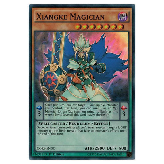 Yu-Gi-Oh! - Clash of Rebellions - Xiangke Magician (Super Rare) CORE-EN003