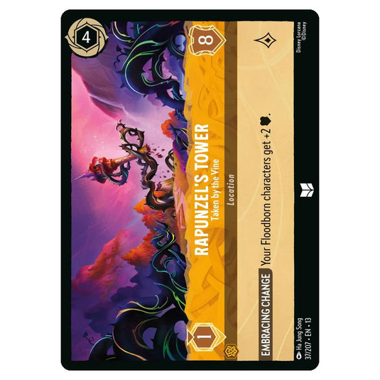 Lorcana - Attack of the Vine - Rapunzel's Tower - Taken by the Vine (Uncommon) - 37/207