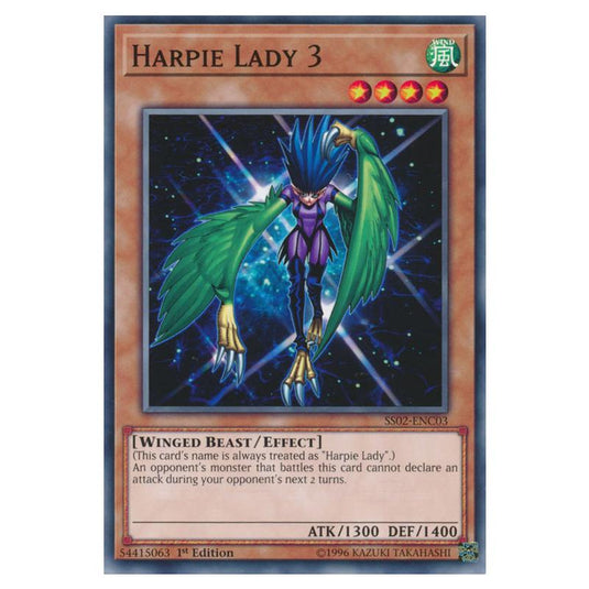 Yu-Gi-Oh! - Speed Duel Starter Decks - Duelists of Tomorrow - Harpie Lady 3 (Common) SS02-ENC03