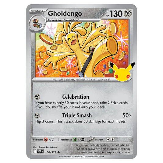 Pokemon - 30th Celebration - Gholdengo - 108/128