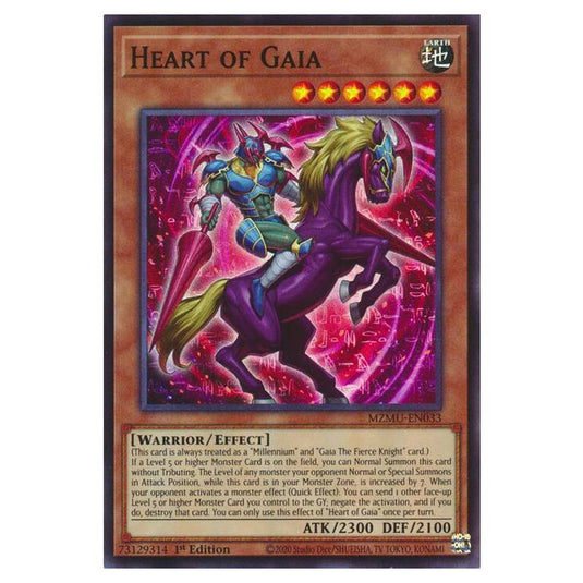Yu-Gi-Oh! - Maze of Muertos - Heart of Gaia (Super Rare) - MZMU-EN033