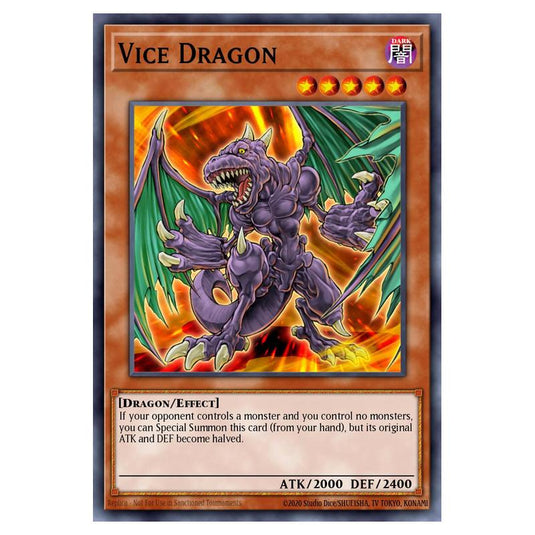 Yu-Gi-Oh! - Structure Deck - The Crimson King - Vice Dragon (Common) SDCK-EN009