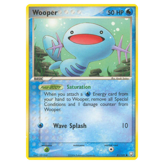 Pokemon - EX Team Rocket Returns - Wooper - 081/109