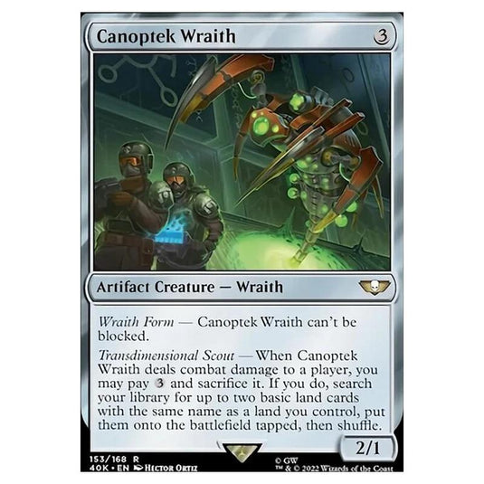 Magic The Gathering - Universes Beyond - Warhammer 40k - Canoptek Wraith - 153/168