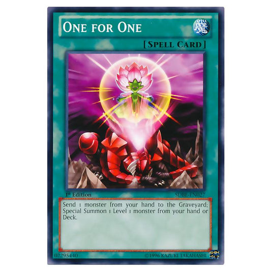 Yu-Gi-Oh! - Saga of Blue-Eyes White Dragon Structure Deck - One for One (Common) SDBE-EN027