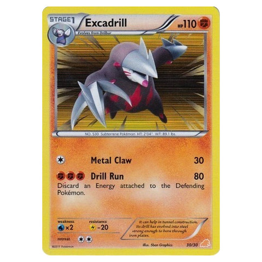 Pokemon - BW Trainer Kit Excadrill - Excadrill - 30/30
