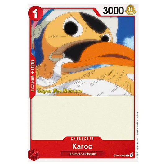 One Piece - ST-01: Starter Deck - Straw Hat Crew - Super Pre-Release - Karoo - ST01-003p
