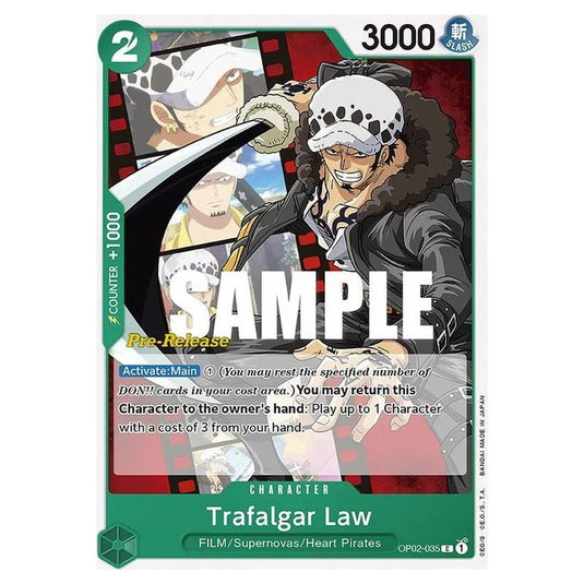 One Piece - OP-02: Paramount War Promos - Trafalgar Law - OP02-035