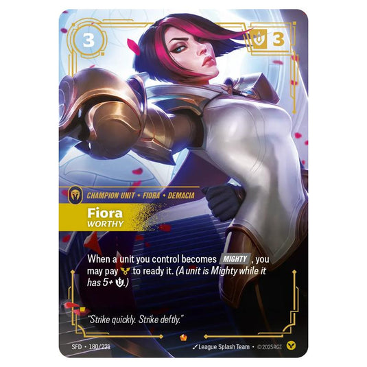 Riftbound: League of Legends TCG - Spiritforged - Fiora - Worthy - 180/221