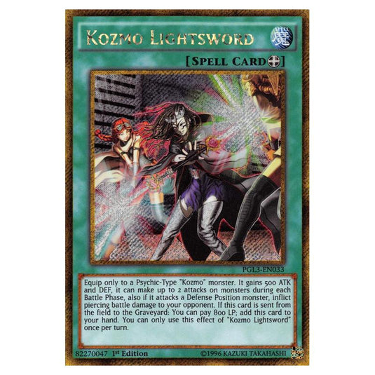 Yu-Gi-Oh! - Premium Gold - Infinite Gold - Kozmo Lightsword (Gold Secret Rare) PGL3-EN033