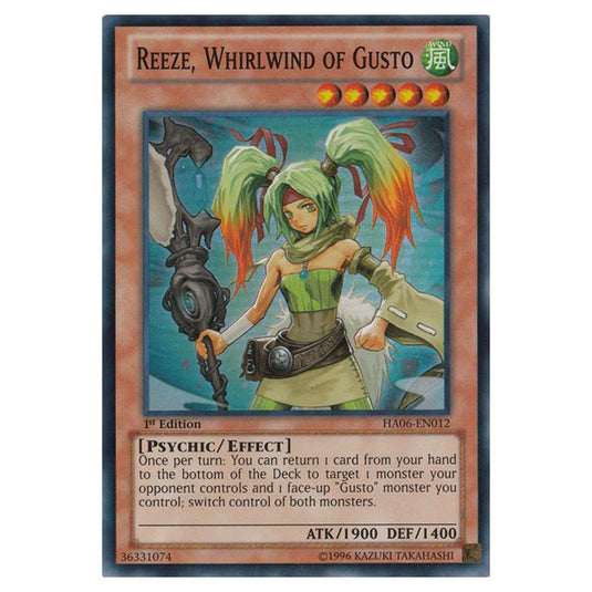 Yu-Gi-Oh! - Hidden Arsenal 6 - Omega Xyz - Reeze, Whirlwind of Gusto (Super Rare) HA06-EN012