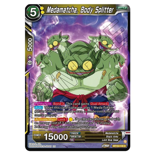 Dragon Ball Super - Fighter's Ambition - Medamatcha, Body Splitter - BT19-118