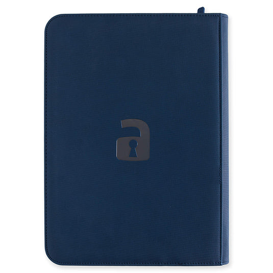 Vault X - 9-Pocket Exo-TecÂ® - Zip Binder - Blue