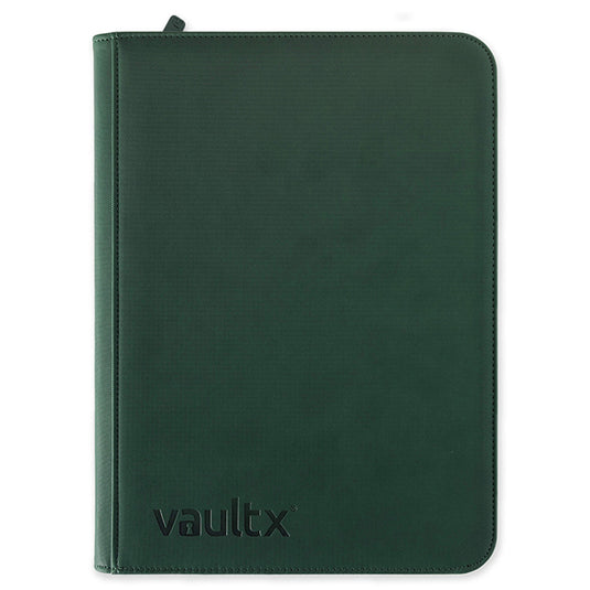 Vault X - 9-Pocket Exo-TecÂ® - Zip Binder - Green