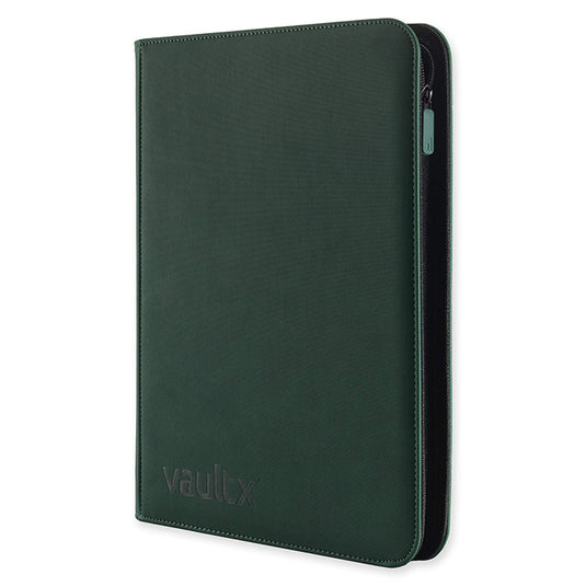 Vault X - 9-Pocket Exo-TecÂ® - Zip Binder - Green