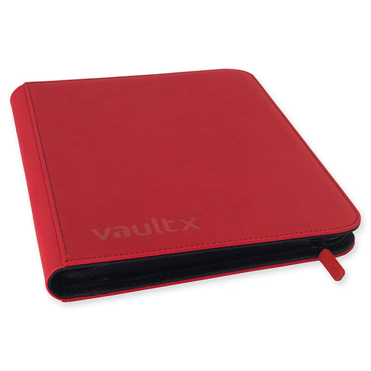 Vault X - 9-Pocket Exo-TecÂ® - Zip Binder - Red