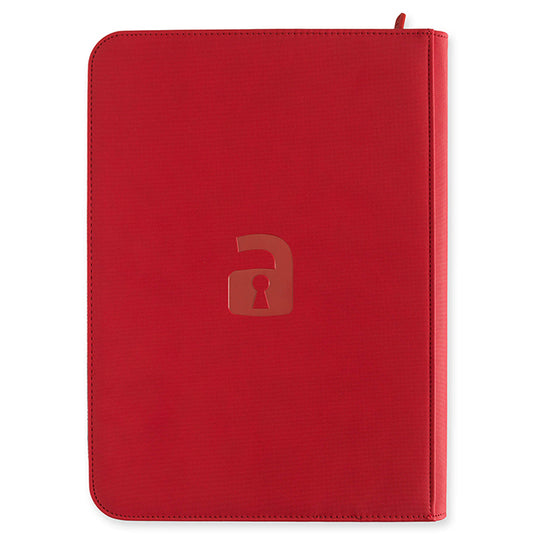 Vault X - 9-Pocket Exo-TecÂ® - Zip Binder - Red