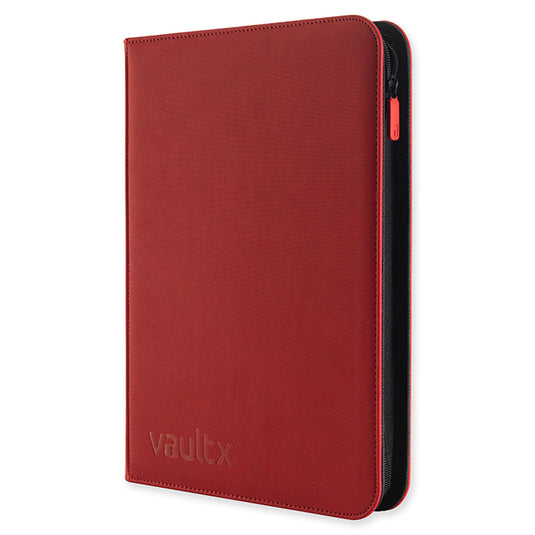 Vault X - 9-Pocket Exo-TecÂ® - Zip Binder - Red