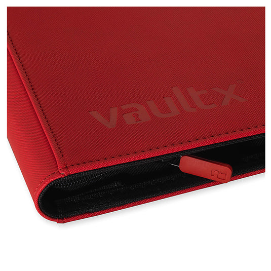 Vault X - 9-Pocket Exo-TecÂ® - Zip Binder - Red