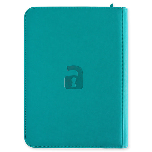 Vault X - 9-Pocket Exo-TecÂ® - Zip Binder - Teal