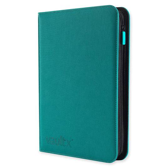 Vault X - 9-Pocket Exo-TecÂ® - Zip Binder - Teal