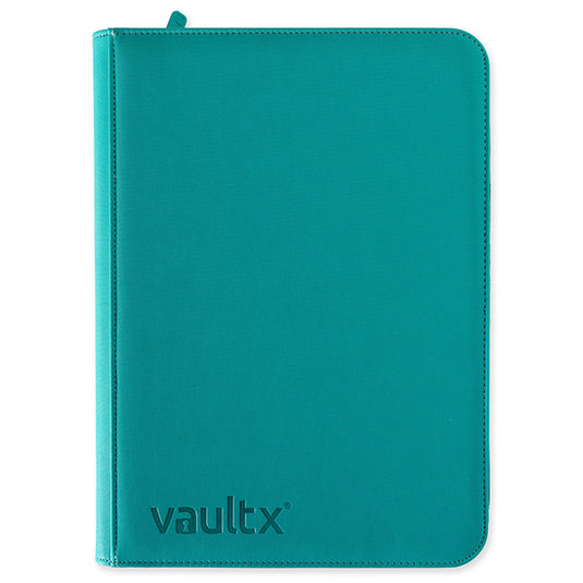 Vault X - 9-Pocket Exo-TecÂ® - Zip Binder - Teal