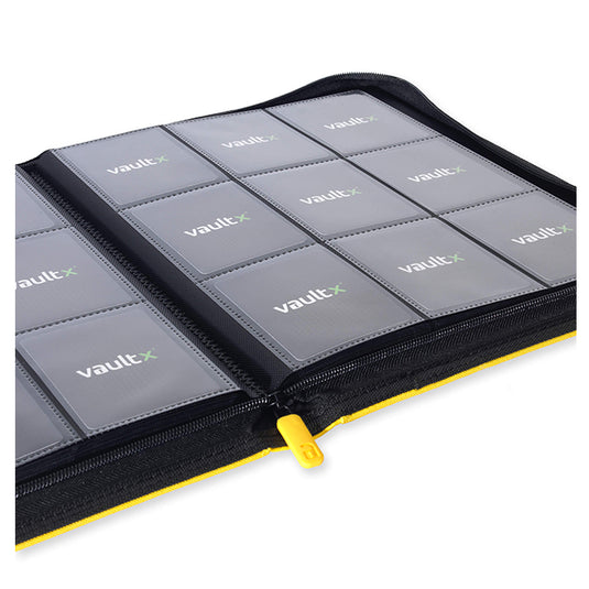 Vault X - 9-Pocket Exo-TecÂ® - Zip Binder - Yellow