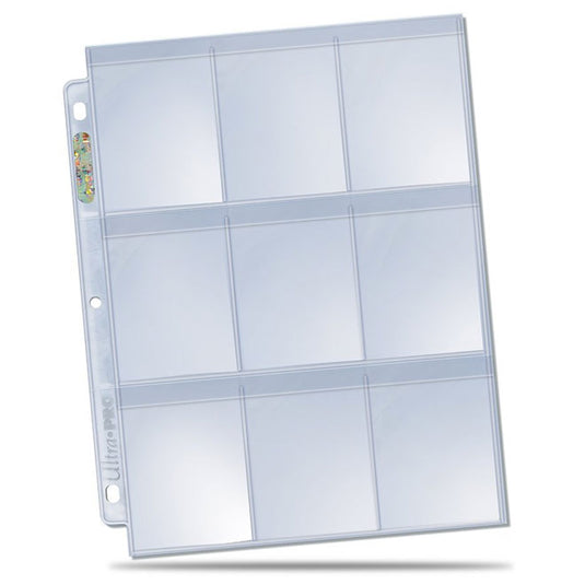 Ultra Pro  - Secure Platinum - 9-Pocket Pages - (3 Hole) Display - (100 Pages)