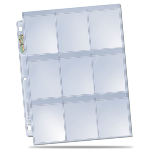 Ultra Pro  - Secure Platinum - 9-Pocket Pages - (11 Hole) Display - (100 Pages)