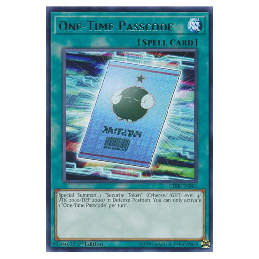 Yu-Gi-Oh! - Circuit Break - One-Time Passcode (Rare) CIBR-EN061