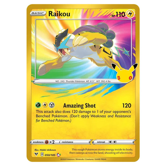 Pokemon - 30th Celebration - Raikou - 050/185