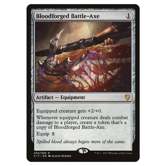 Magic The Gathering - Commander 2017 - Bloodforged Battle-Axe - 050/309