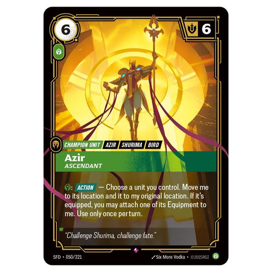 Riftbound: League of Legends TCG - Spiritforged - Azir - Ascendant - 050/221