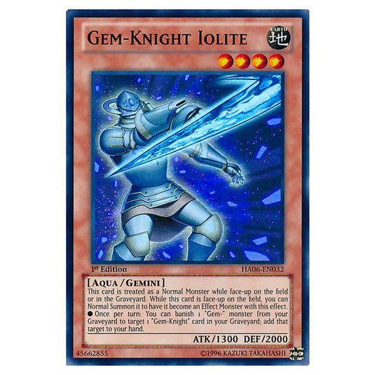 Yu-Gi-Oh! - Hidden Arsenal 6 - Omega Xyz - Gem-Knight Iolite (Super Rare) HA06-EN032